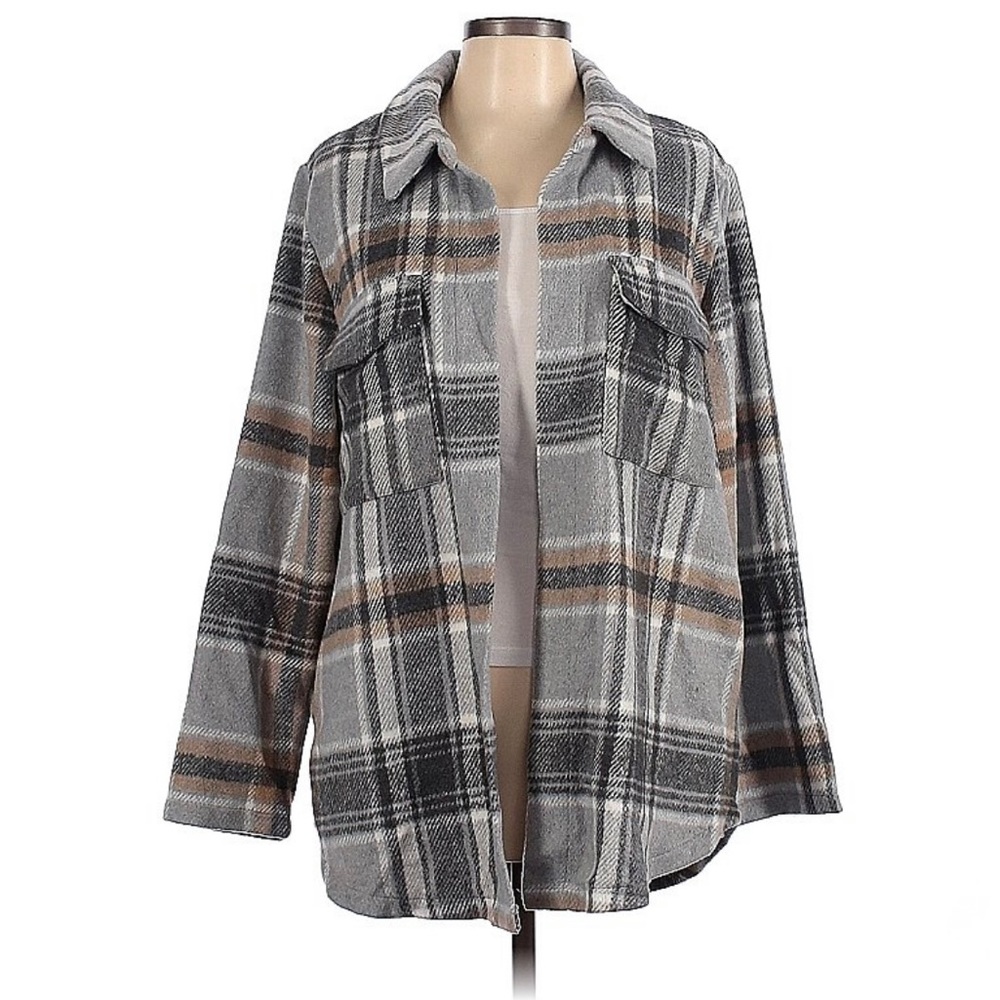 Gray Flannel Shacket (Jacket/Shirt)